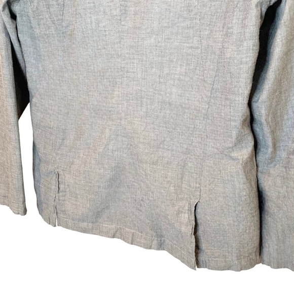 Women's Horny Toad gray organic cotton lightweight blazer jacket size large - Picture 5 of 10